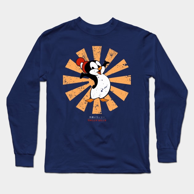 Chilly Willy Retro Japanese Long Sleeve T-Shirt by Nova5